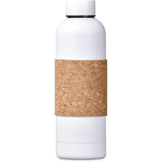 Kooshty Bermuda Kork Recycled Stainless Steel Water Bottle Solid White